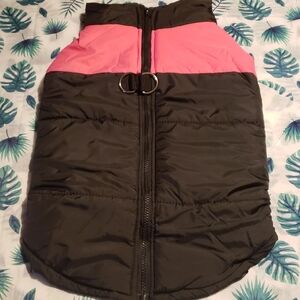 Pink and Black Dog Vest